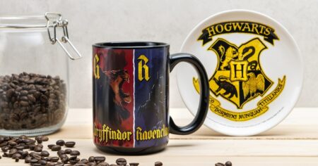 Zak Designs Harry Potter Ceramic Color Changing Mug Plate Set