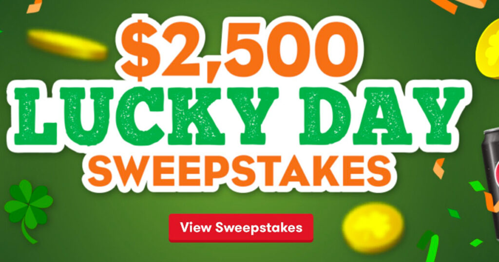 2,500 Lucky Day Sweepstakes The Freebie Guy®
