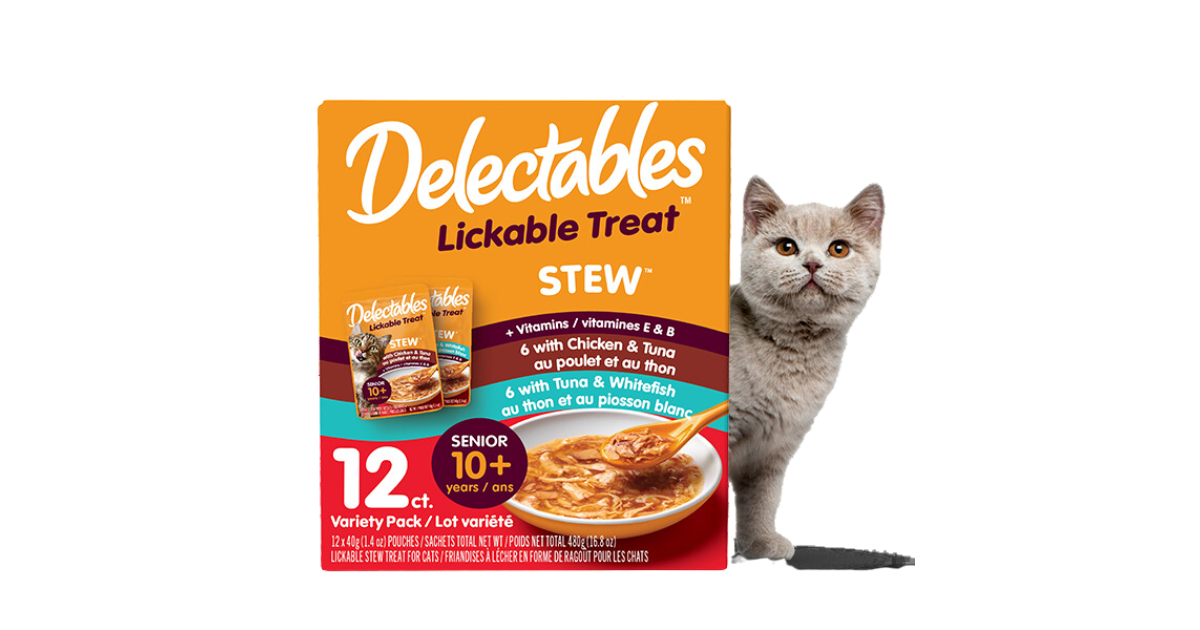 FREE Pouches of Delectables Licking Cat Treat made from Hartz