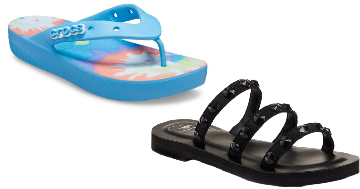 Crocs and Rocket Dogs sandals