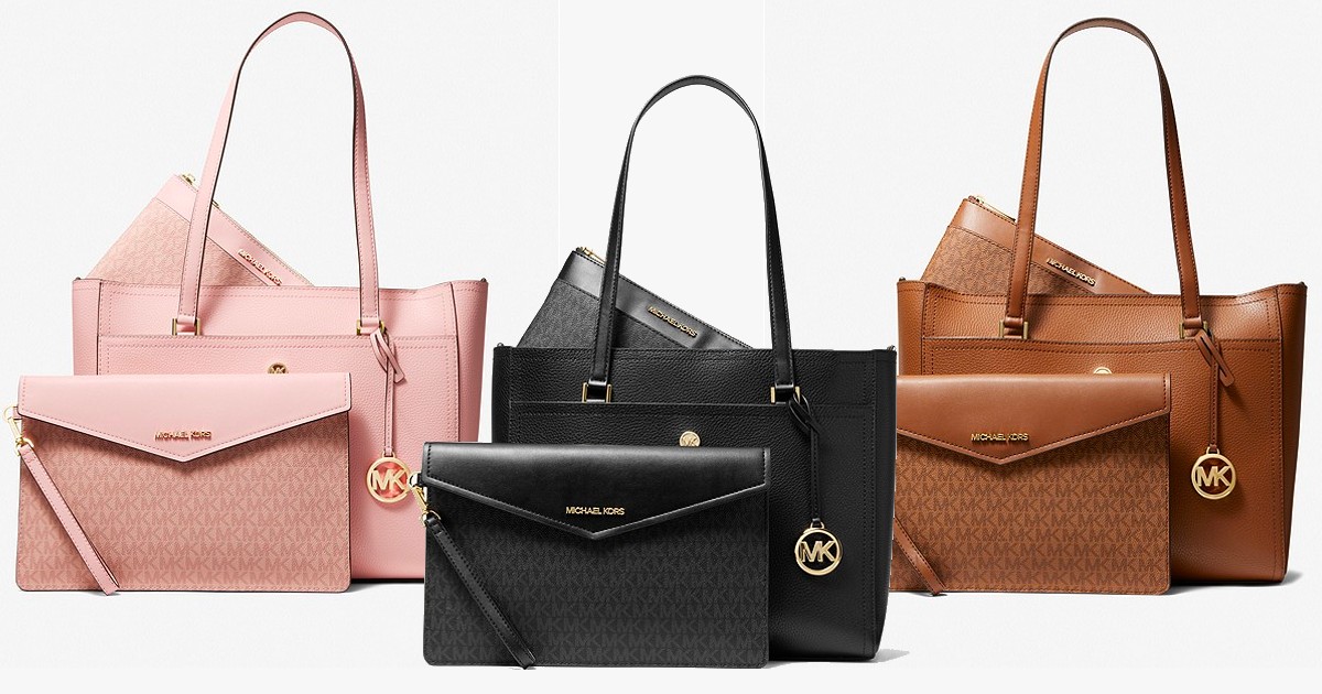 Michael Kors - Maisie Large Pebbled Leather 3-in-1 Tote Bag Only $179 (Reg.  $678) - The Freebie Guy®
