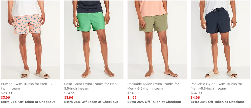 Mens Swim Trunks from Old Navy