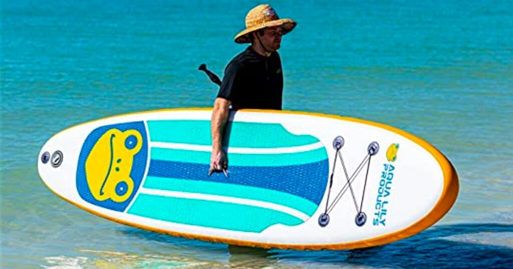 Aqua Lily Inflatable Stand Up Paddle Board Only 139.99 (Reg. 400) The Freebie Guy®