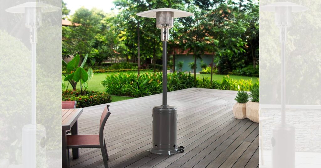 Amazon Sunjoy Outdoor Portable Propane Patio Heater Only 93 (Reg. 192) The Freebie Guy® ️️️
