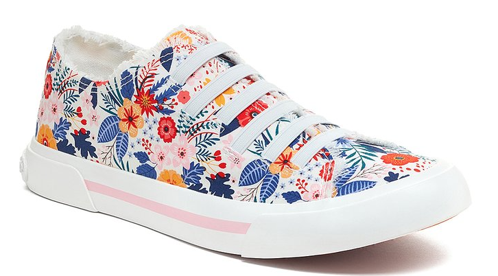 White Floral Jokes Malden Sneaker