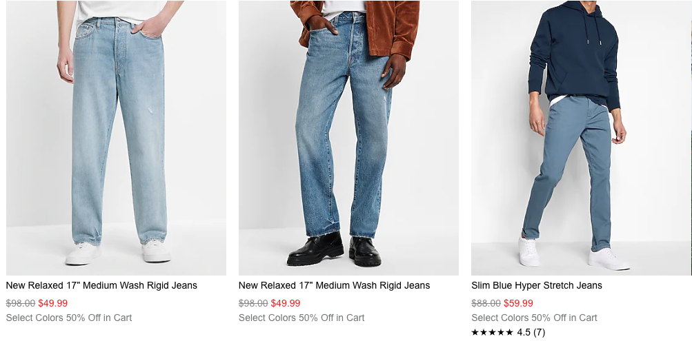 mens express jeans