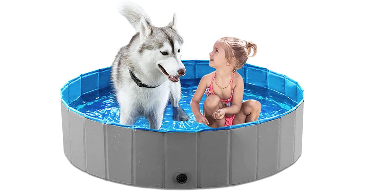 Amazon Foldable Dog Pet Bath Collapsible Pools From 18.99 The