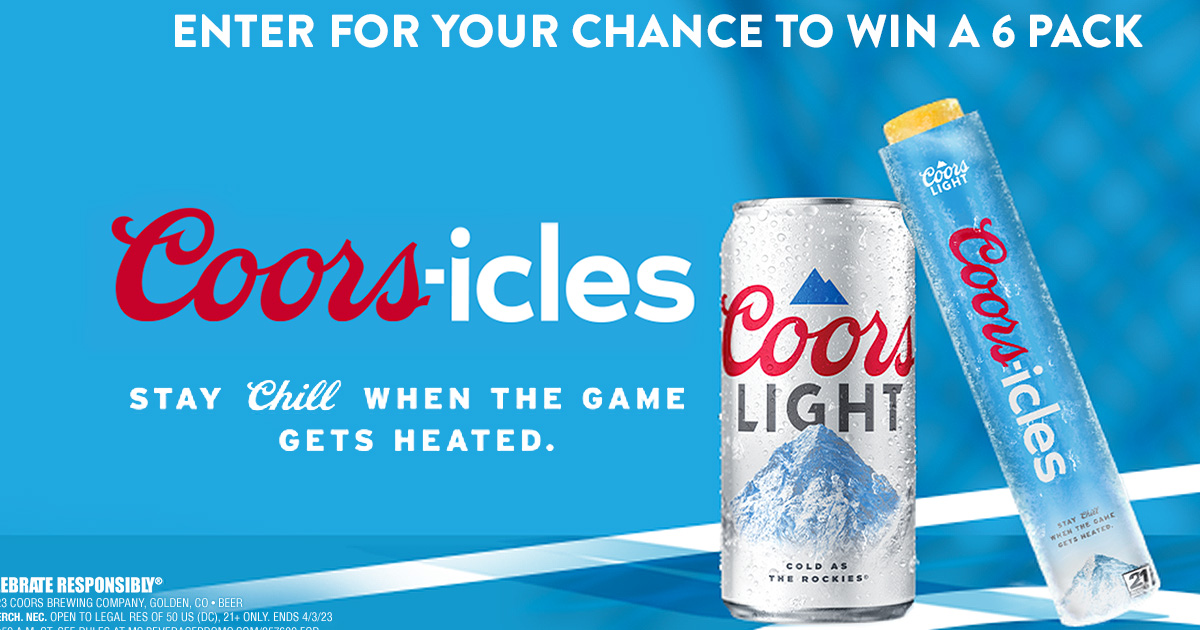 Coors Light Coorsicles Sweeps The Freebie Guy®