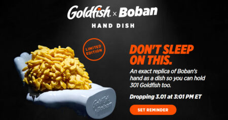 goldfish handdish