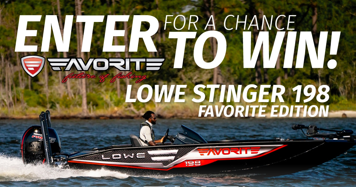 The 2023 MLF Lowe Stinger 198 Favorite Edition Bass Boat Giveaway The