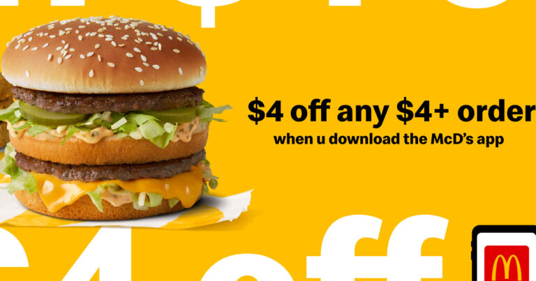 Free $4.00 off $4.00+ Purchase at McDonald's - The Freebie Guy®