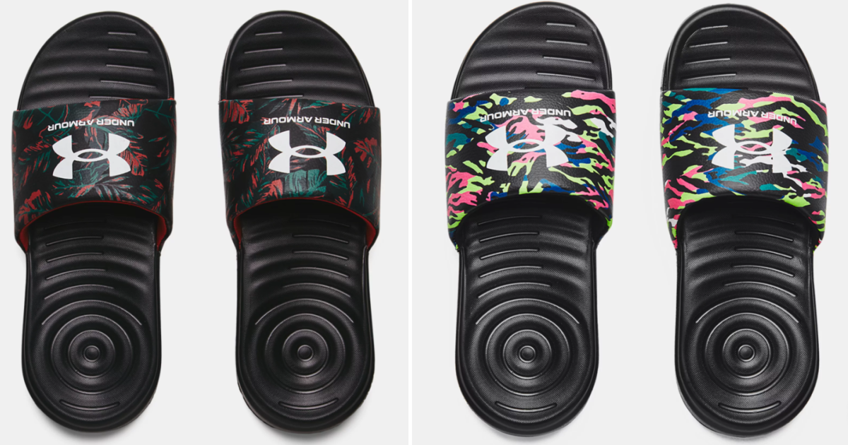 Boys Under Armour Slides