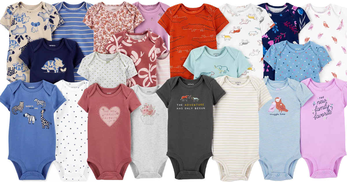 Carter's Bodysuit 5Packs Only 12 at Macy's + More The Freebie Guy® ️️️