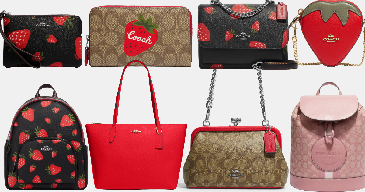 Coach Outlet Strawberry Prints
