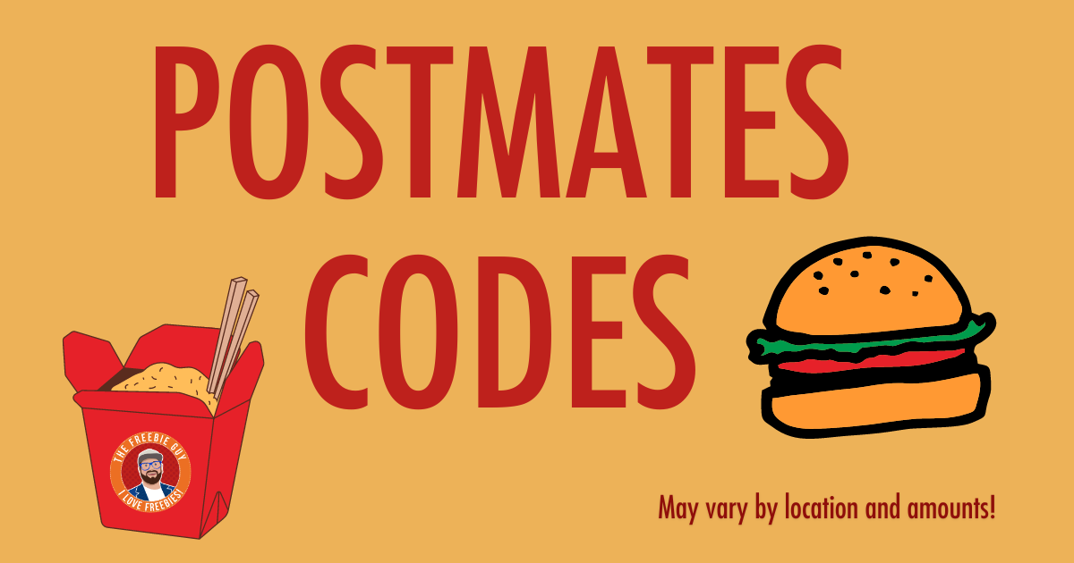 NEW PostMates Code Available! The Freebie Guy® ️️️