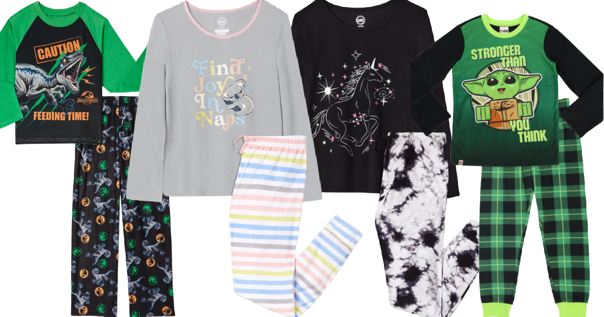 Kids Pajama Sets From 5 At Walmart The Freebie Guy   Walmart Kids Pajamas 