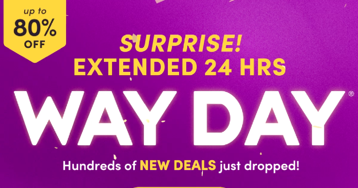 Wayfair Way Day Sale Extended! Shop New Doorbusters Today! The