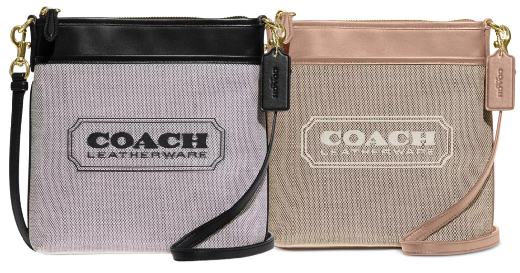 Coach Badge Jacquard Kitt Crossbody Only 77.50 The Freebie Guy®