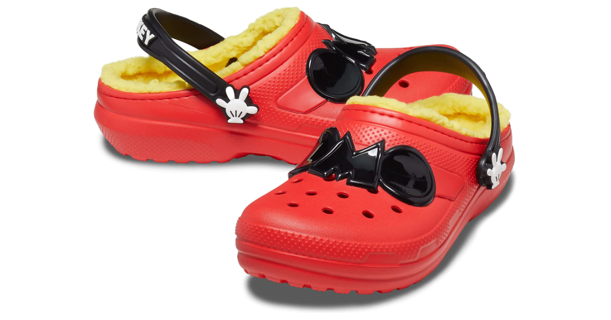 Disney Mickey Mouse Lined Crocs As Low As 22! The Freebie Guy® ️️️