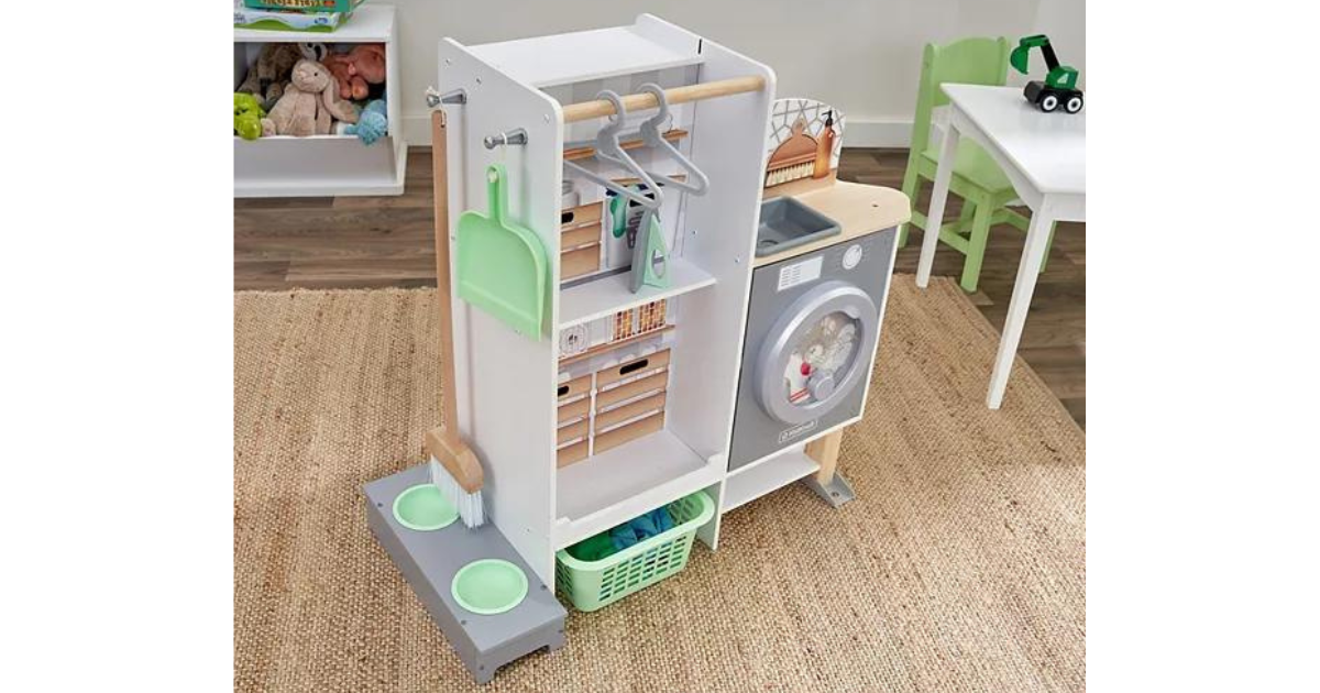 KidKraft 2 In 1 Kitchen And Laundry Playset As Low As 55 41 After   Kidkraft Playset 