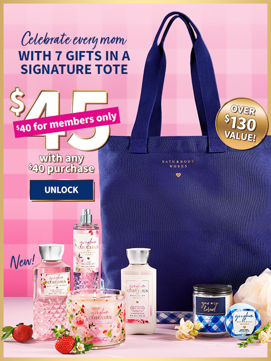 Bath & Body Works Mother's Day Bundle Only 40 w/ 40 Purchase (Over