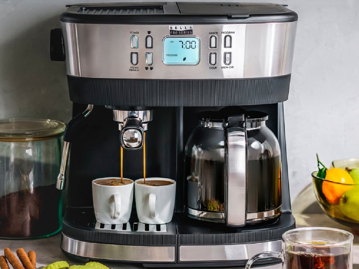 Bella Pro Series Combo Espresso Machine & Coffee Maker Only $99.99 ...