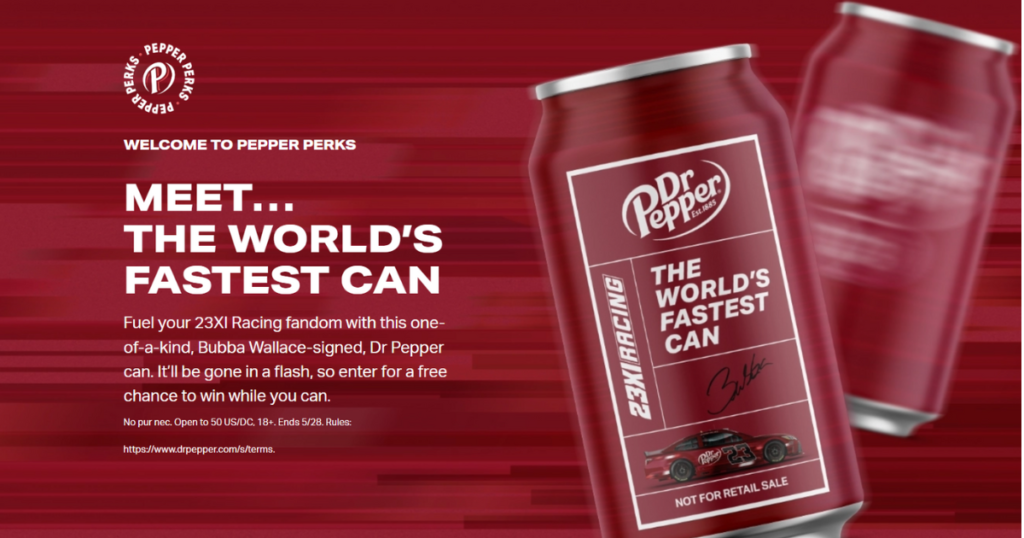Dr Pepper x XI Worlds Fastest Can Giveaway
