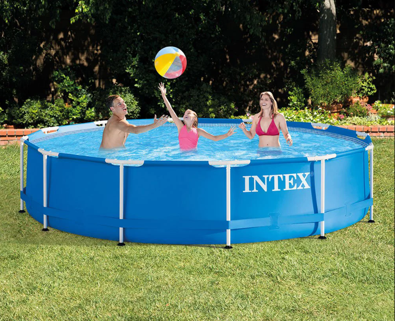 Intex 28210EH 12 ft x 30 in Easy-to-Set-up Round Above Ground Swimming Pool 