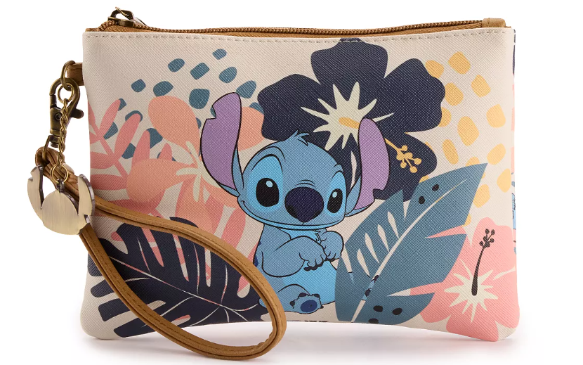 Disney's Lilo and Stitch Floral Wristlet with Charm
