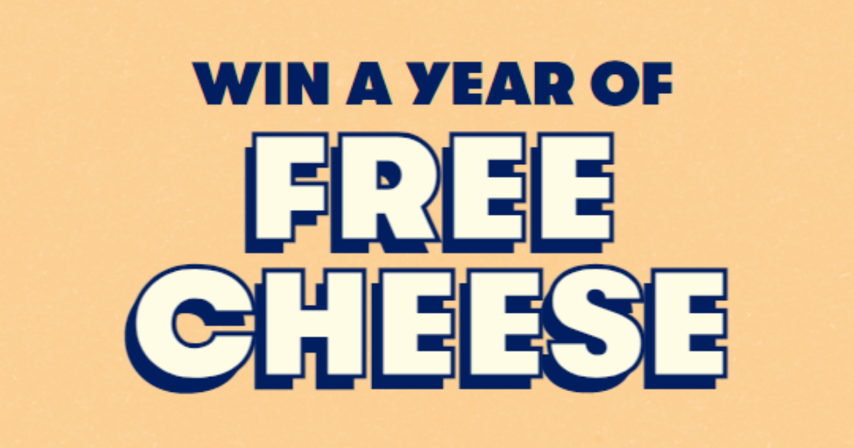 Free Tillamook Cheese for a Year Sweepstakes The Freebie Guy®