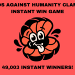 The Cards Against Humanity Clam-O-Naise Instant Win Game