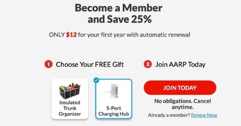 AARP Membership, Only $12 For the Year + Free Gift – Score TONS of Discounts!