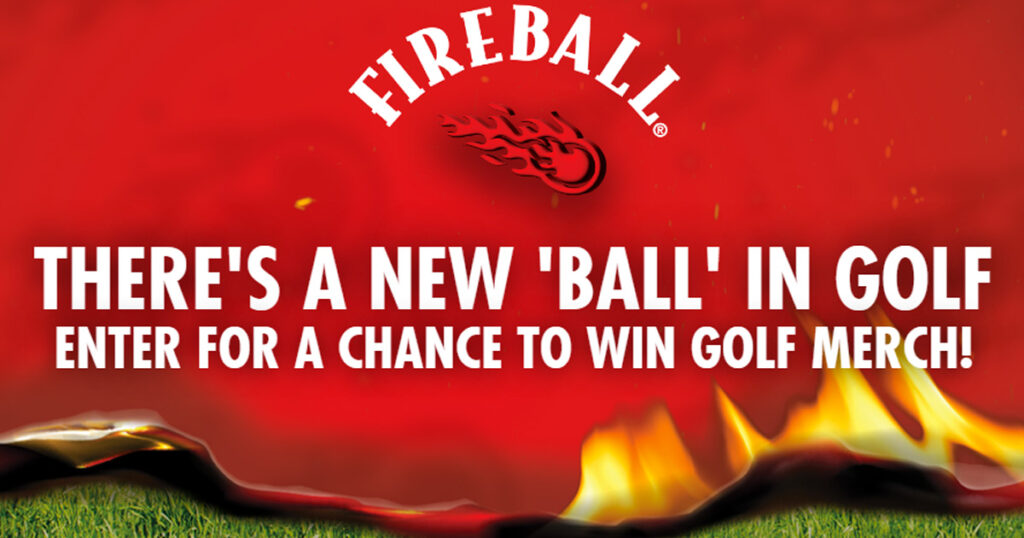 fireball whiskey golf ball