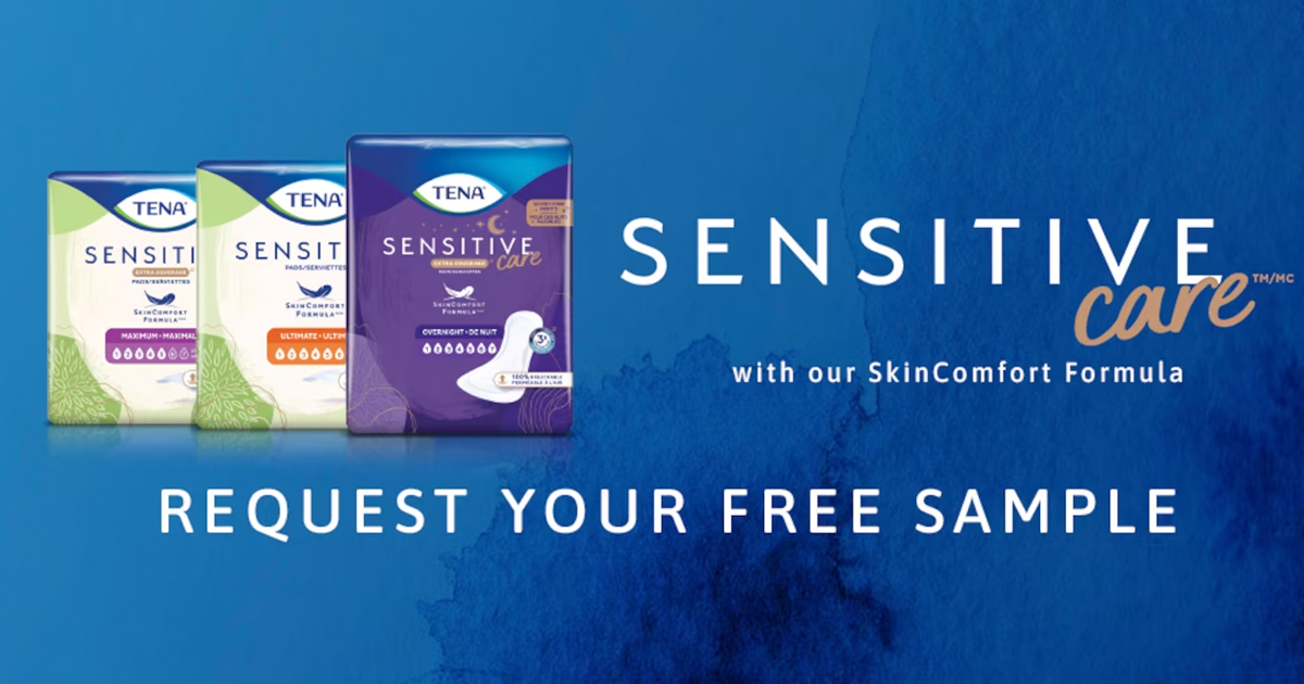 Free TENA Sensitive Care Samples - The Freebie Guy® ️️️