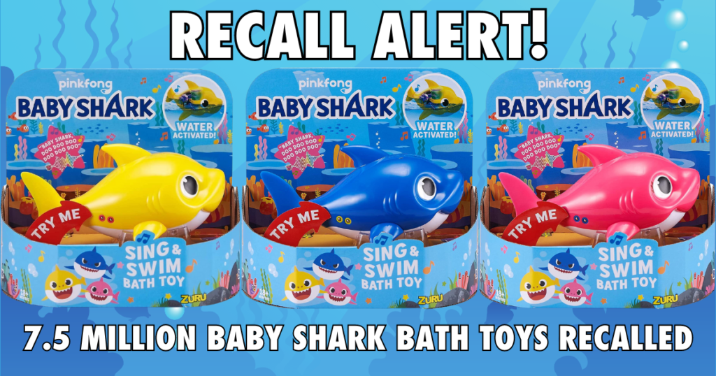 Baby Shark and Mini Baby Shark Bath Toy Products Recall Alert [+ Free