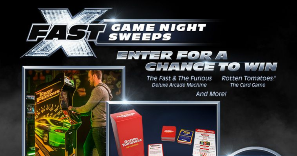 Fast X Game Night Sweepstakes