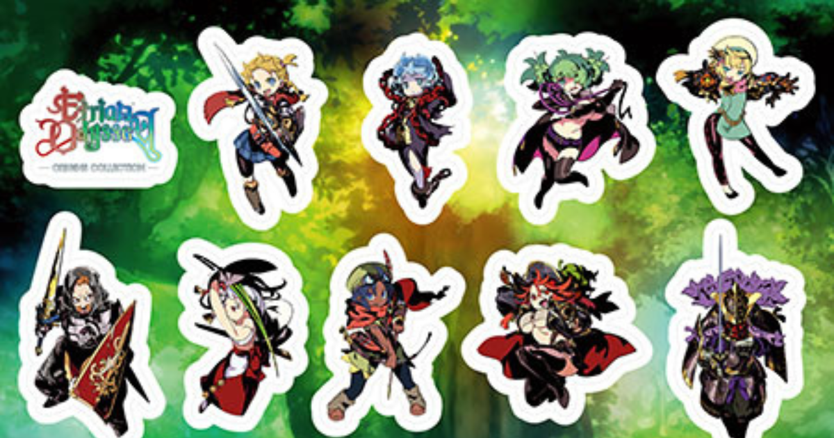 Free Etrian Odyssey Sticker Sheet