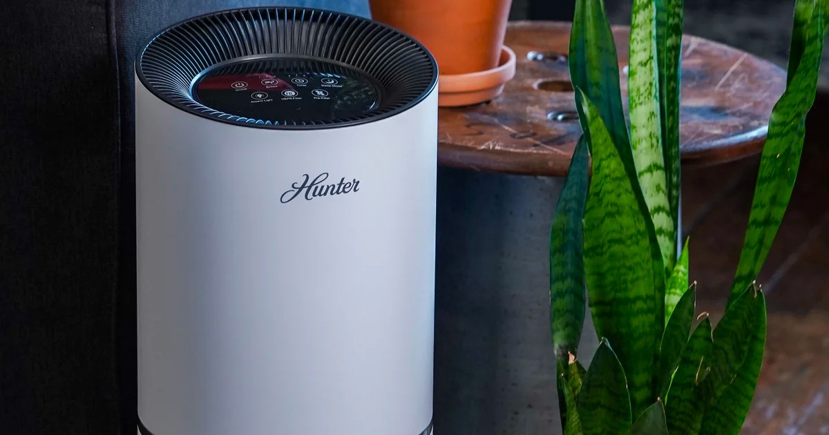 hunter hp670 true hepa digital tall tower air purifier