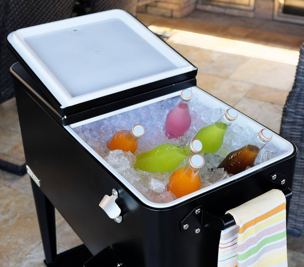 Permasteel 80 Qt. Black Chest Cooler