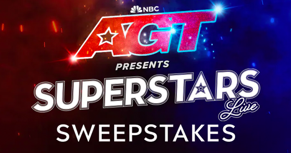 AGT Presents Super Stars Live Sweepstakes The Freebie Guy®