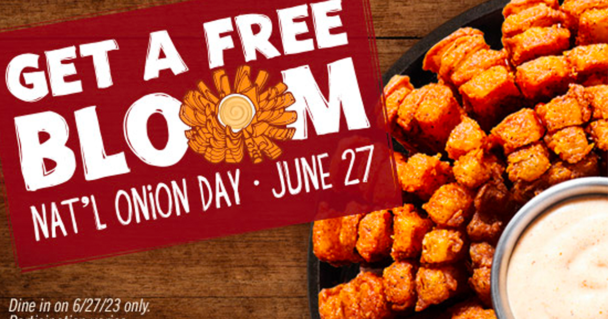 Free Bloomin Onion At Outback On June Th With Dine In Cutepeas Freebies And More