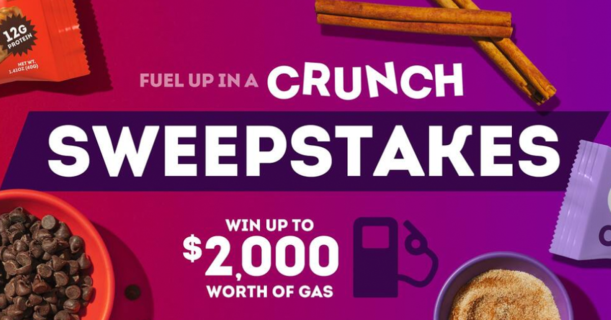 Fuel Up in a CRUNCH Sweepstakes The Freebie Guy®