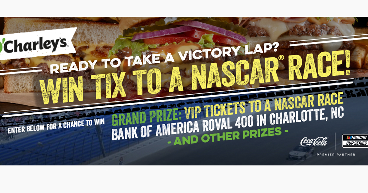 CocaCola Presents O’Charley’s Stock Car Racing Getaway Sweepstakes