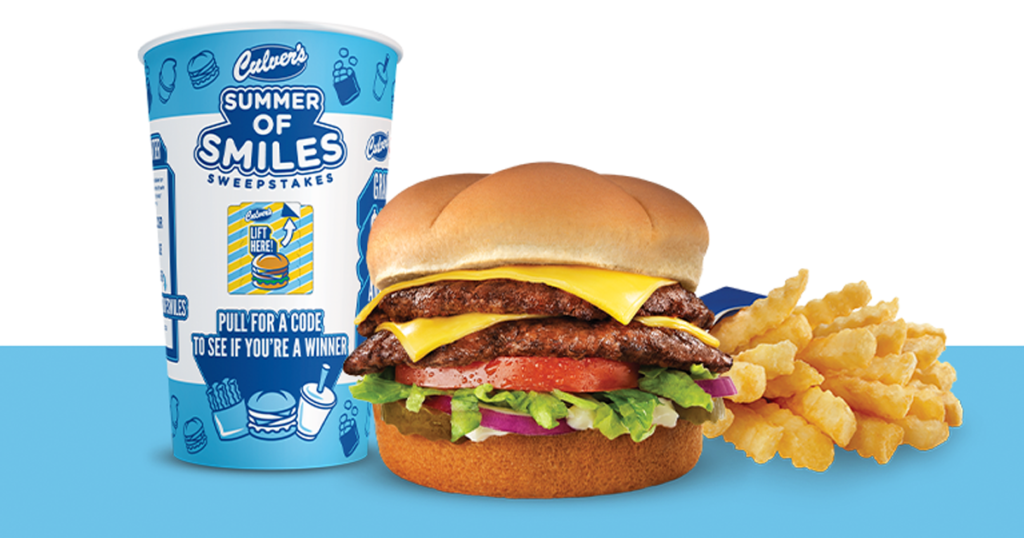 Culver's and Coke Summer of Smiles Sweepstakes and Instant Win Game