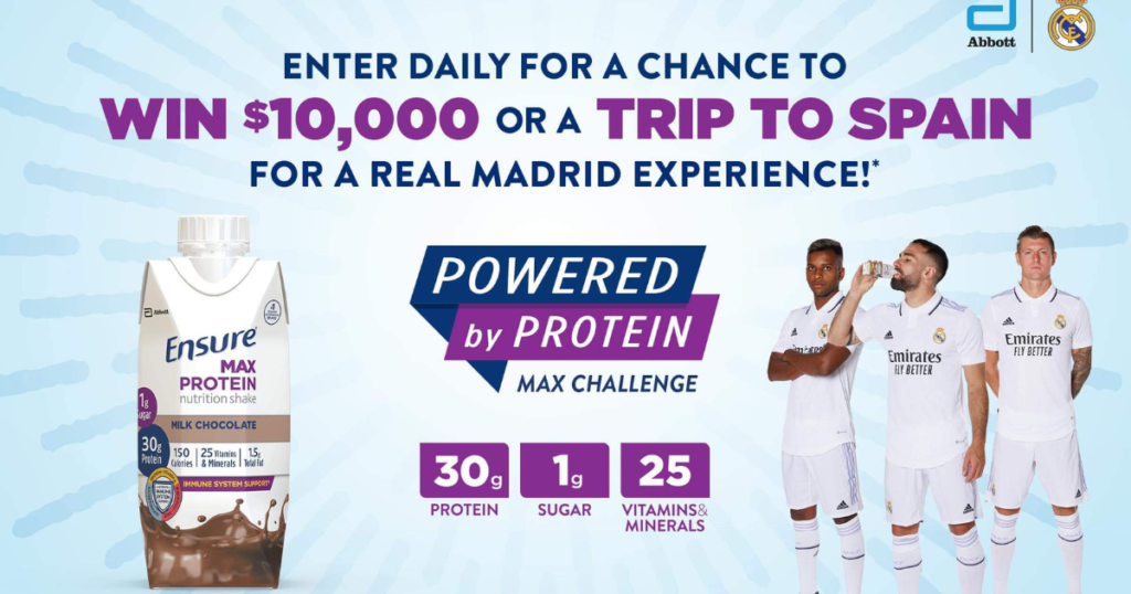 Ensure Powered by Protein Max Challenge Sweepstakes