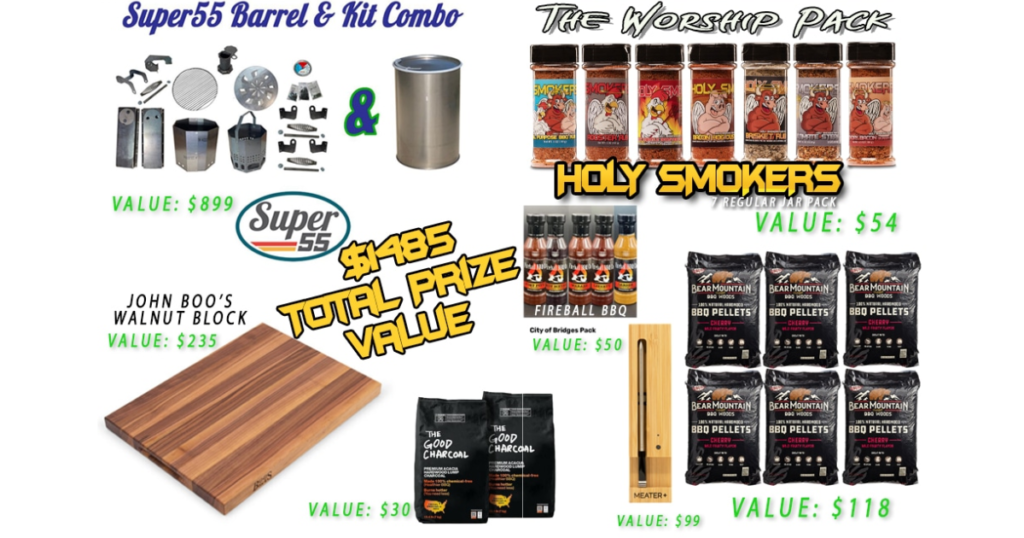 Summer BBQ Giveaway by Holy Smokers Rub Co and SmokerBuilder