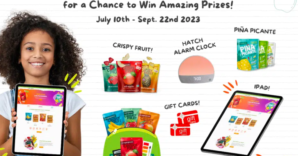 Snack to School Sweepstakes The Freebie Guy®