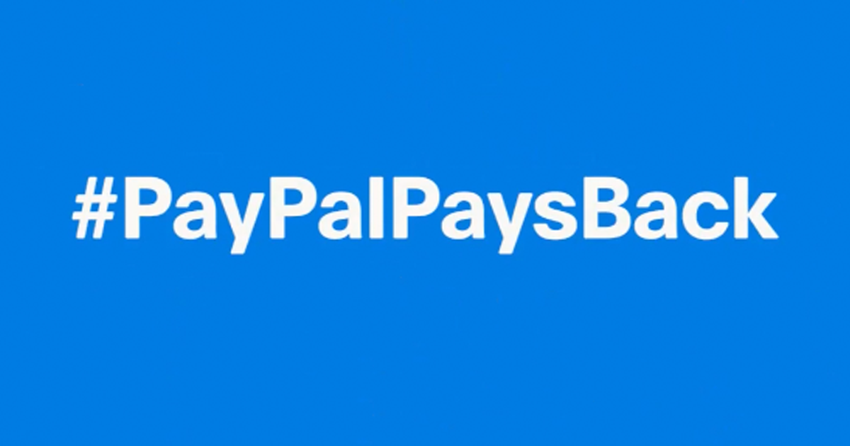paypal pays back