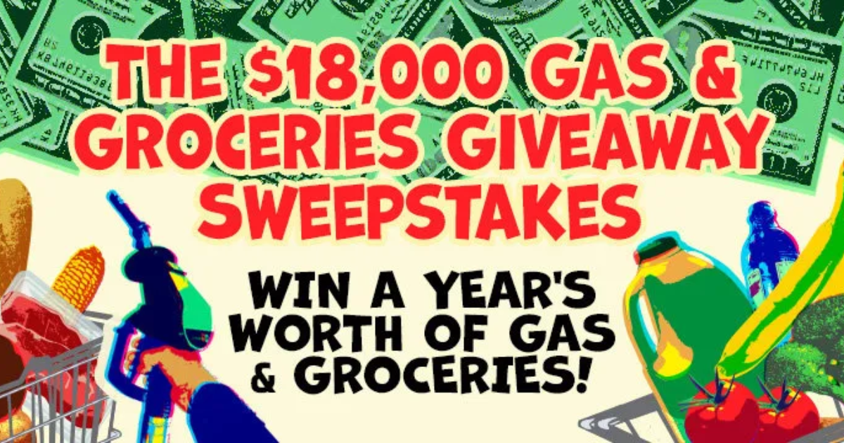 18,000 Gas and Groceries Giveaway Sweepstakes The Freebie Guy®