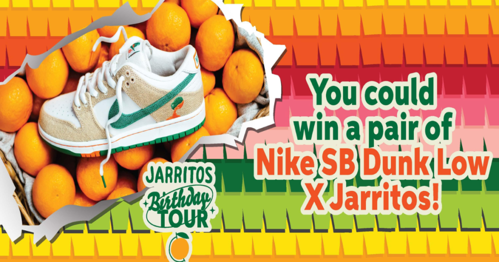 BIRTHDAY TOUR NIKE SB DUNKS PROMOTIONAL SWEEPSTAKES